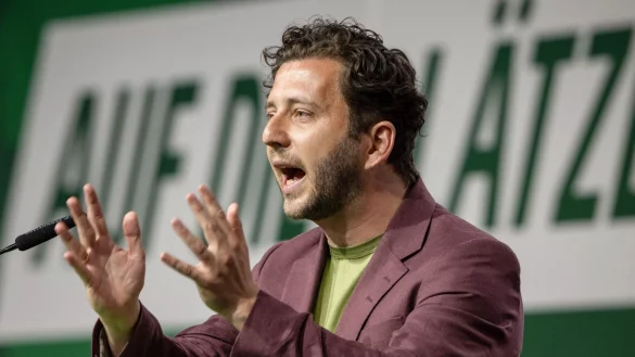 Der Gr&uuml;nen-Chef appelliert an die Union, den Weg f&uuml;r ein AfD-Verbotsverfahren freizumachen. - &copy; Harald Tittel/dpa