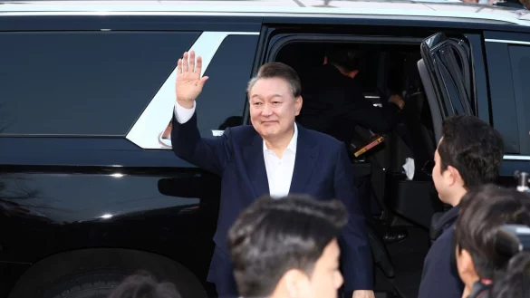 Wieder auf freiem Fu&szlig;: S&uuml;dkoreas suspendierter Pr&auml;sident. - &copy; Yonhap/AP/dpa