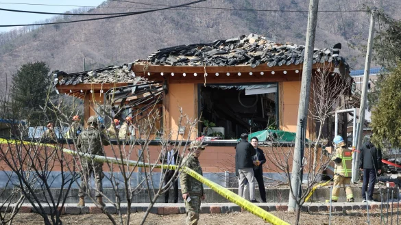 Das Ungl&uuml;ck passierte im Rahmen einer regelm&auml;&szlig;ig von US- und s&uuml;dkoreanischen Streitkr&auml;ften durchgef&uuml;hrten Milit&auml;r&uuml;bung. - &copy; Uncredited/Yonhap/AP/dpa