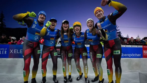 Goldrausch in Whistler: Rodel-Team mit überragender Medaillenbilanz. - © DARRYL DYCK/The Canadian Press/AP/dpa