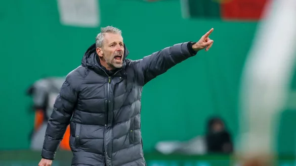 Marco Rose hofft gegen Dortmund auf eine gute Offensivleistung seiner Profis. - © Jan Woitas/dpa