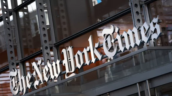 US-Pr&auml;sident Donald Trump hat eine Milliarden-Klage gegen die renommierte &laquo;New York Times&raquo; eingereicht - die Zeitung kritisiert das scharf. (Archivbild) - &copy; Mark Lennihan/AP/dpa