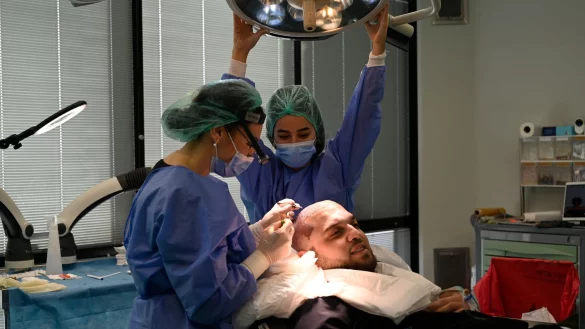 Aydin Kesti ist in die T&uuml;rkei gereist, um sich einer Haartransplantation zu unterziehen. - &copy; Anne Pollmann/dpa