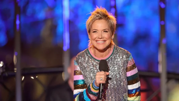 Als Star in der DDR musste Inka Bause einst bei ihren B&uuml;hnen-Outfits oft improvisieren. (Archivbild) - &copy; Jan Woitas/dpa-Zentralbild/dpa