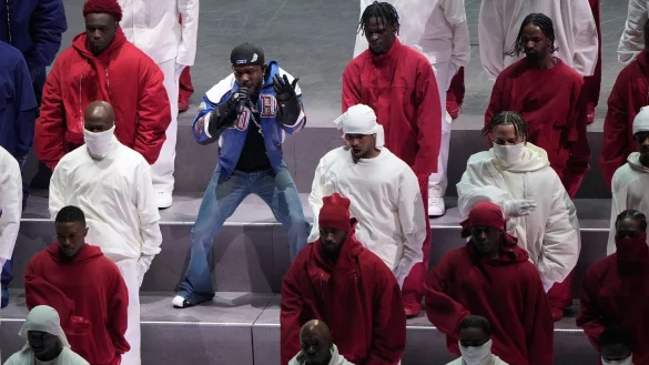 Wortstarke Halbzeitshow - © Charlie Riedel/AP/dpa