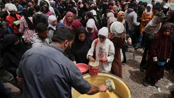 International wurden immer wieder Appelle an Israel gerichtet, die Blockade humanitärer Hilfslieferungen aufzuheben. (Archivbild) - © Abdel Kareem Hana/AP/dpa