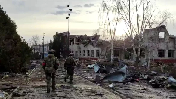 Trump und Russland behaupten, ukrainische Soldaten seien im Gebiet Kursk eingekesselt. - © Uncredited/Russian Defense Ministry Press Service/AP/dpa