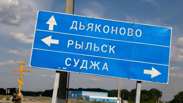 Seit Sommer kontrolliert ukrainisches Militär die Kleinstadt Sudscha im russischen Gebiet Kursk. Nun sollen sie nordöstlich von dort eine neue Offensive gestartet haben. (Archivbild) - © ---/Ukrinform/dpa