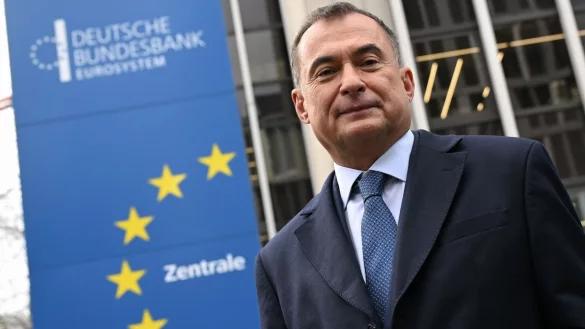 Bundesbank-Präsident Joachim Nagel dringt auf eine schnelle Lösung im Zollstreit - © Arne Dedert/dpa