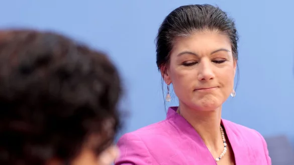 Parteigründerin Sahra Wagenknecht wollte in Karlsruhe eine Neuauszählung der Bundestagswahl erreichen. (Archivbild) - © Carsten Koall/dpa