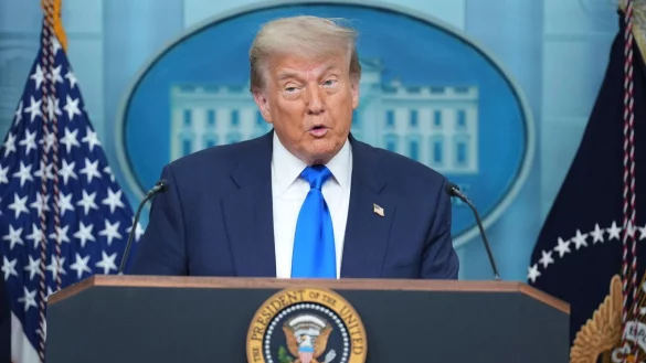 US-Pr&auml;sident Donald Trump will schon bald die zuletzt ausgesetzten Z&ouml;lle auf Importe aus vielen L&auml;ndern erheben. - &copy; Jacquelyn Martin/AP/dpa