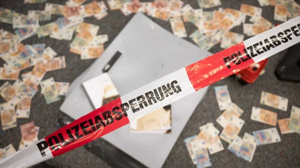 Das Frankfurter Landgericht verurteilt mehrere Männer wegen der Sprengung von Geldautomaten. (Archivbild) - © Sebastian Gollnow/dpa