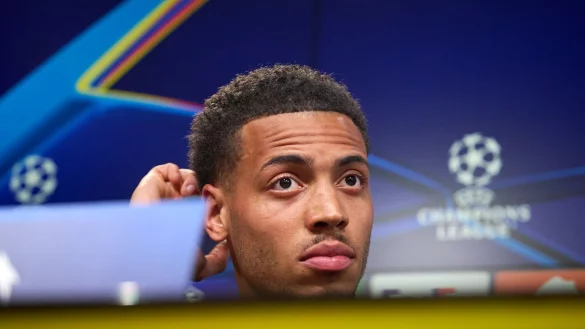 Felix Nmecha glaubt noch an das Wunder gegen Barcelona - &copy; Bernd Thissen/dpa