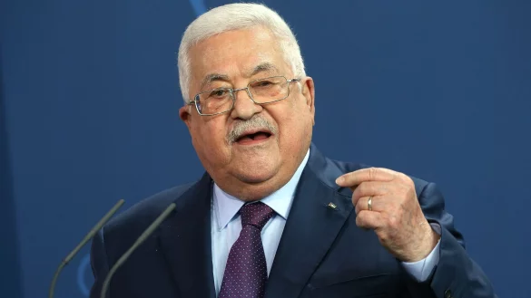 Darf per Video sprechen: Pal&auml;stinenserpr&auml;sident Mahmud Abbas - &copy; Wolfgang Kumm/dpa