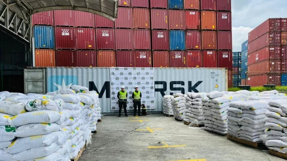 Kolumbianische Sicherheitskräfte haben eine der größten Mengen Kokain in der Geschichte des südamerikanischen Landes sichergestellt. - © ---/colprensa/dpa