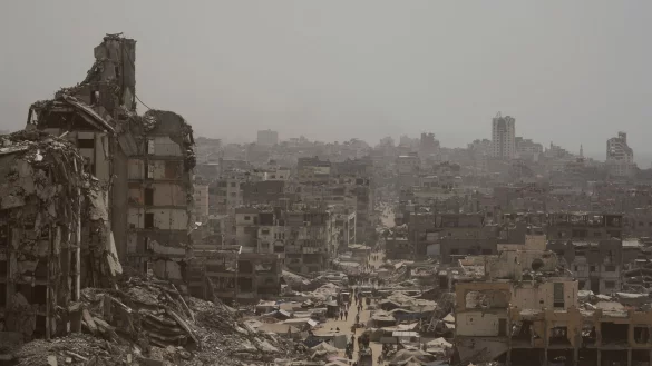 Angesichts des bald zwei Jahre dauernden Gaza-Kriegs will unter anderem Frankreich einen Staat Pal&auml;stina anerkennen. (Archivbild) - &copy; Jehad Alshrafi/AP/dpa