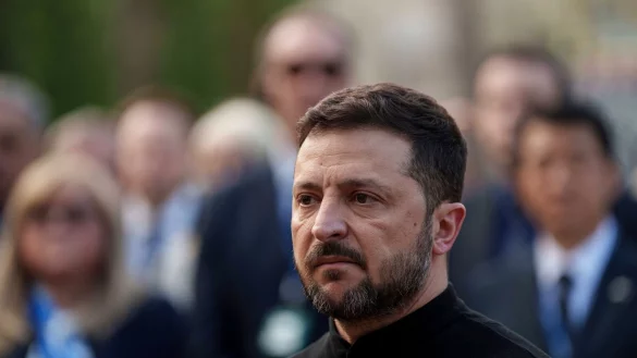 Selenskyj mit Rohstoffabkommen zufrieden. (Archivbild) - &copy; Evgeniy Maloletka/AP/dpa