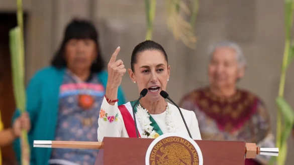 Mexiko verkündigt Einigung mit Trump. - © Fernando Llano/AP/dpa