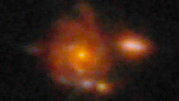 Zhúlóng, die am weitesten entfernte bislang bekannt Spiralgalaxie. - © -/NSF\'s NOIRLab/dpa