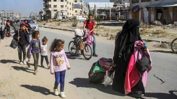 Seit Beginn des Gaza-Kriegs vor anderthalb Jahren wurden UN-Angaben zufolge rund 90 Prozent der Bewohner des Gazastreifens vertrieben - viele von ihnen mehrfach. (Archivbild) - © Mahmoud Issa/SOPA Images via ZUMA Press Wire/dpa