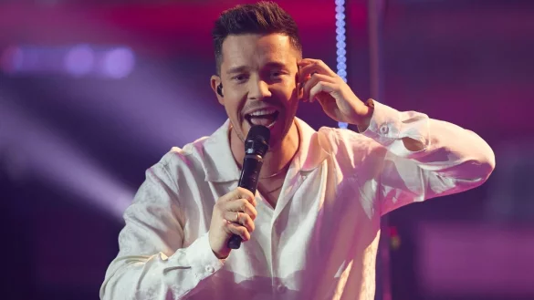 S&auml;nger Nico Santos. - &copy; Joerg Carstensen/dpa