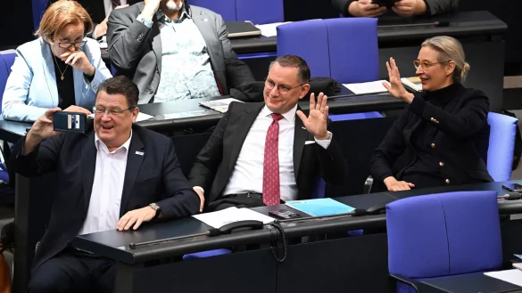 Besonders AfD-Abgeordnete sind in der Vergangenheit durch einen rauen Ton im Parlament aufgefallen. (Archivfoto) - © Bernd von Jutrczenka/dpa