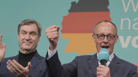 Union klarer Wahlsieger der Bundestagswahl. - © Michael Kappeler/dpa