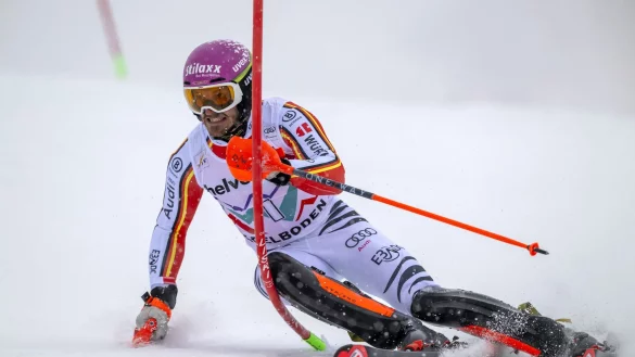 Adelboden ist eine der Lieblingsstationen von Linus Straßer im alpinen Ski-Weltcup. - © Anthony Anex/KEYSTONE/dpa