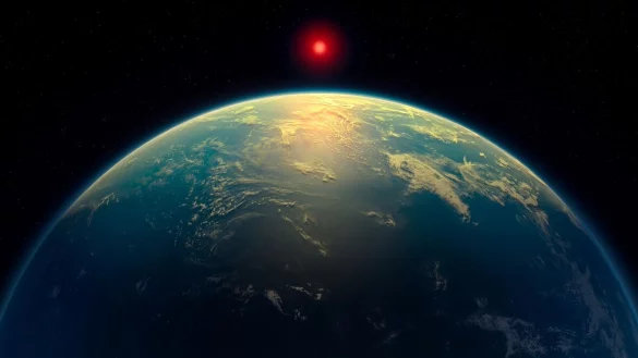 Gibt es Leben außerhalb unseres Sonnensystems? Forscher sehen Hinweise darauf. - © A. Smith, N. Madhusudhan/University of Cambridge/EurekAlert!/dpa