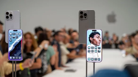 Trotz eines Rückgangs im iPhone-Geschäft verbuchte Apple einen Rekordumsatz. (Archivbild) - © Andrej Sokolow/dpa