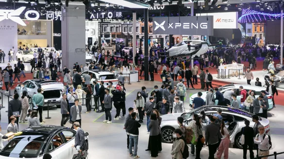 China ist der größte Automarkt der Welt, was die Messe besonders wichtig macht. (Archivbild) - © Wang Xiang/XinHua/dpa