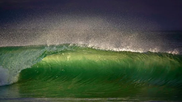 Ein schöner Anblick, aber stark belastet: Die Meere der Welt sind voller kleinster Plastikteilchen. - © K.C. Alfred/ZUMA Wire/dpa