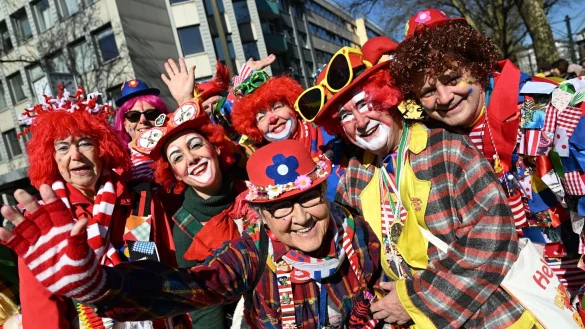 Bis zu eine Million Menschen werden beim Düsseldorfer Rosenmontagszug erwartet. - © Federico Gambarini/dpa