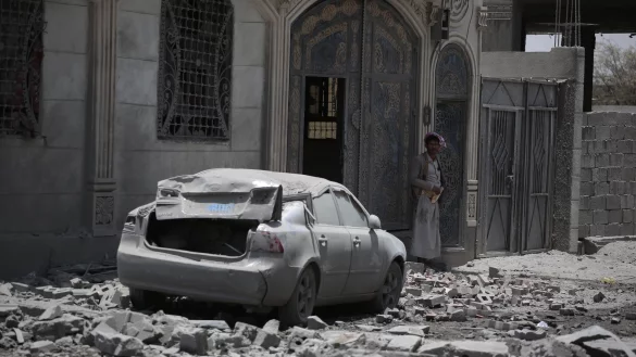 Israel greift im Jemen an. - © Osamah Yahya/dpa