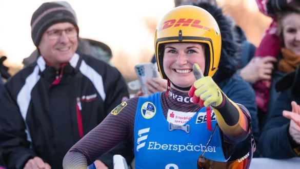 Aufholjagd gekr&ouml;nt: Julia Taubitz wieder Gesamtweltcup-Siegerin - &copy; Marius Becker/dpa