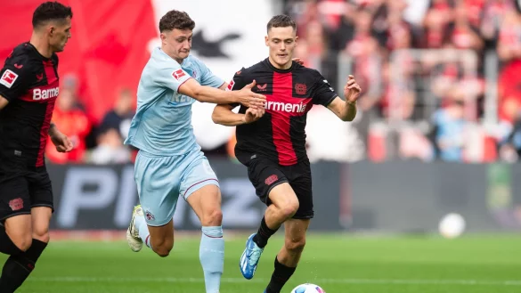 Im DFB-Pokal kommt es zum Duell zwischen Bayer Leverkusen und dem 1. FC Köln. - © Marius Becker/dpa