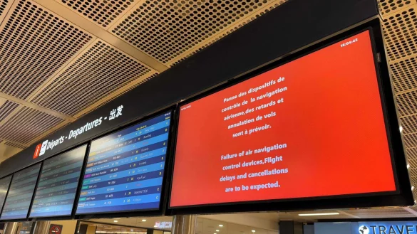 Am Sonntag fielen rund 130 Fl&uuml;ge aus. - &copy; Aurore Mesenge/AFP/dpa