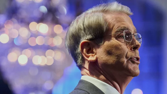 Zuversichtlich, was die Lieferung aus seltenen Erden gefertigter Magneten in die USA angeht: US-Finanzminister Scott Bessent. - &copy; Jacquelyn Martin/AP/dpa