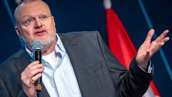 &laquo;Hallo Jimmy, das hier geht an dich&raquo;: Erst vor einigen Tagen hatte Raab in einer RTL-Show gesagt, dass Kimmel, wann immer er wolle, seine Show &uuml;bernehmen k&ouml;nne. (Archiv) - &copy; Jens B&uuml;ttner/dpa