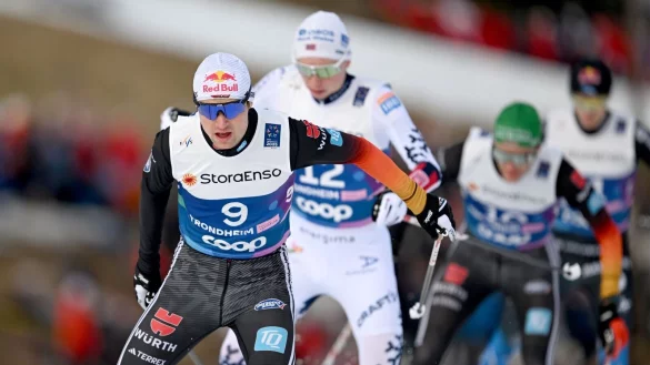 Vinzenz Geiger sicherte sich mit einer starken Laufleistung Bronze. - © Hendrik Schmidt/dpa
