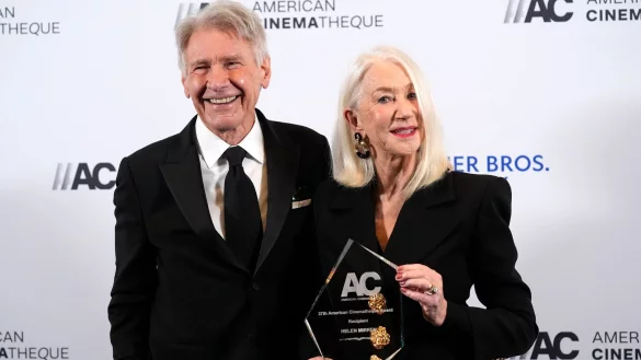 Harrison Ford und Helen Mirren verbrachten beim Dreh der Western-Saga «1923» auch ihren Feierabend oft miteinander. (Archivbild) - © Chris Pizzello/Invision via AP/dpa