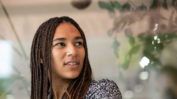 Marie Mouroum hat sich Verletzungen zugezogen. - &copy; Hannes P. Albert/dpa