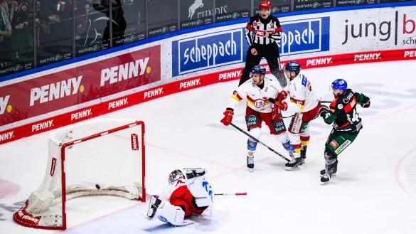 Augsburg bezwingt Düsseldorf und hofft wieder auf den Ligaerhalt in der Deutschne Eishockey Liga. - © Tom Weller/dpa