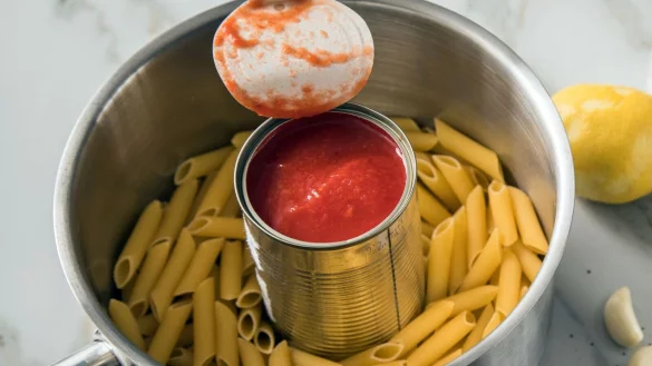 Steht ein Hinweis wie &laquo;hergestellt in Italien&raquo; auf der Dose mit Sch&auml;ltomaten, bedeutet das nicht zwangsl&auml;ufig, dass die Fr&uuml;chte in Italien angebaut wurden. - &copy; Christin Klose/dpa-tmn