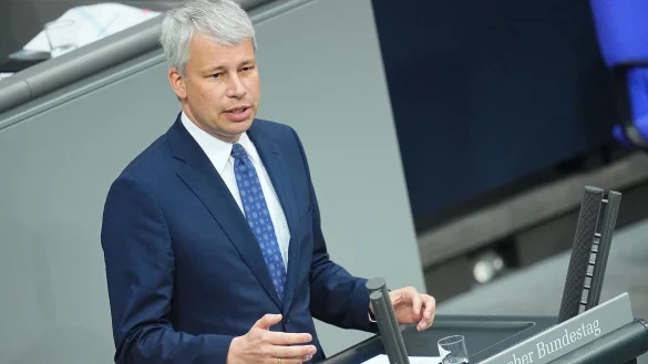 CDU/CSU-Parlamentsgeschäftsführer Bilger sieht keinen Gesprächsbedarf mit der Linken. - © Michael Kappeler/dpa