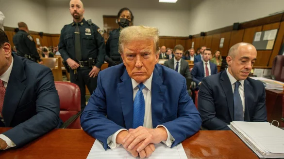 Die Entscheidung der Richterin dürfte Trump nicht passen. (Archivbild) - © Steven Hirsch/Pool New York Post/AP/dpa