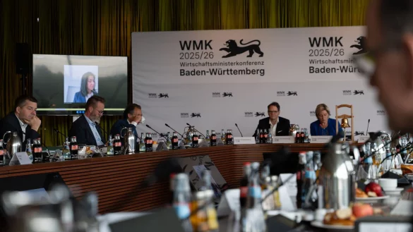 Wirtschaftsministerkonferenz in Stuttgart. (Foto aktuell). - © Markus Lenhardt/dpa