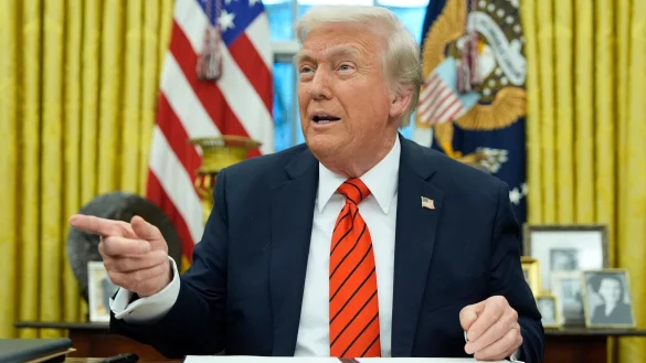 US-Pr&auml;sident Trump setzt weiter auf Z&ouml;lle. - &copy; Alex Brandon/AP/dpa