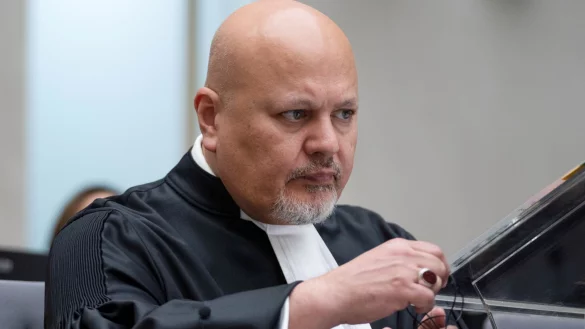 Microsoft war wegen der Blockade des E-Mail-Kontos des Chefankl&auml;gers des Internationalen Strafgerichtshofs, Karim Khan, zunehmend in die Schusslinie geraten. - &copy; Peter Dejong/AP/dpa