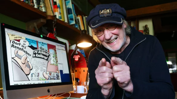 Comiczeichner R&ouml;tger Feldmann (&laquo;Br&ouml;sel&raquo;) wird 75 Jahre alt. (Foto Produktion) - &copy; Frank Molter/dpa